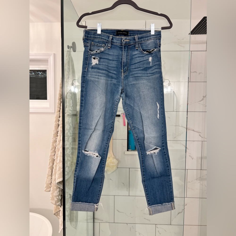 Flying monkey jeans - size 30 - stylish distressed skinny jeans